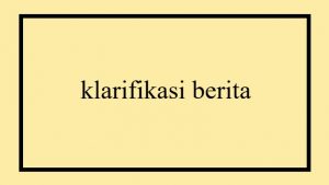 foto klarifikasi berita